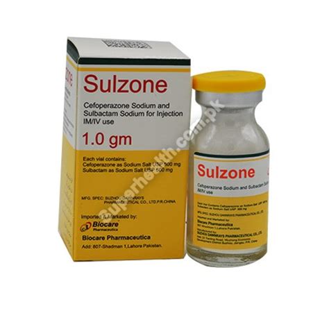 sulzid 1.5|Sulzone S 1gm Dry Vial Of 1 Powder For Injection .
